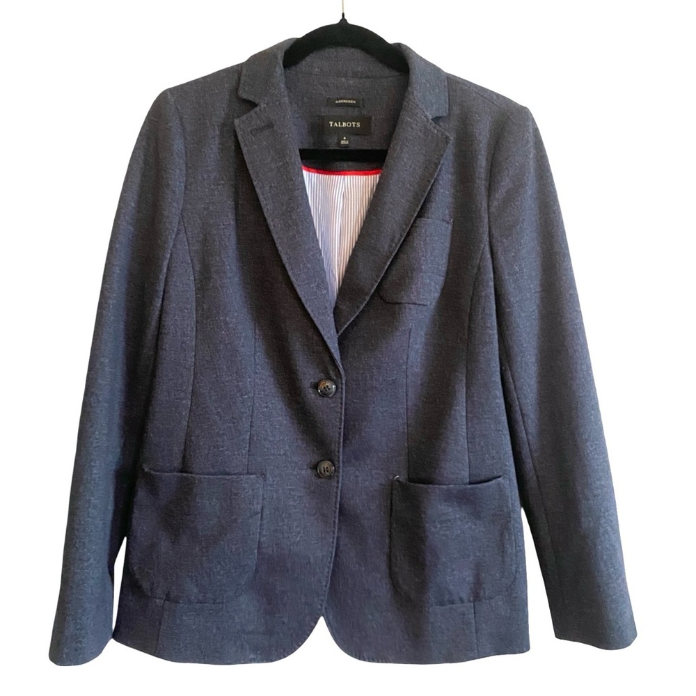 Talbots Women’s Aberdeen Blazer Charcoal Lined